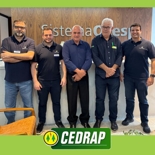 Luiz Antônio Schmidt, Fernando Colombo e Ricardo Savoya (OCESP), com José Edson e Dirceu Plenamente (Cedrap) ao centro.

