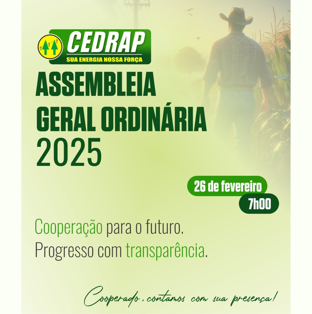 Convocação para a Assembleia Geral Ordinária da CEDRAP!