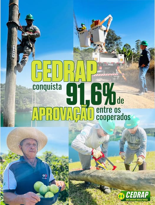 Cedrap conquista 91,6% de aprovação entre os cooperados