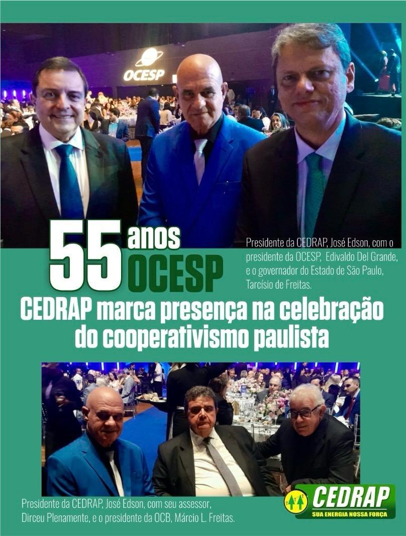 Cedrap marca presença na celebração do cooperativismo paulista